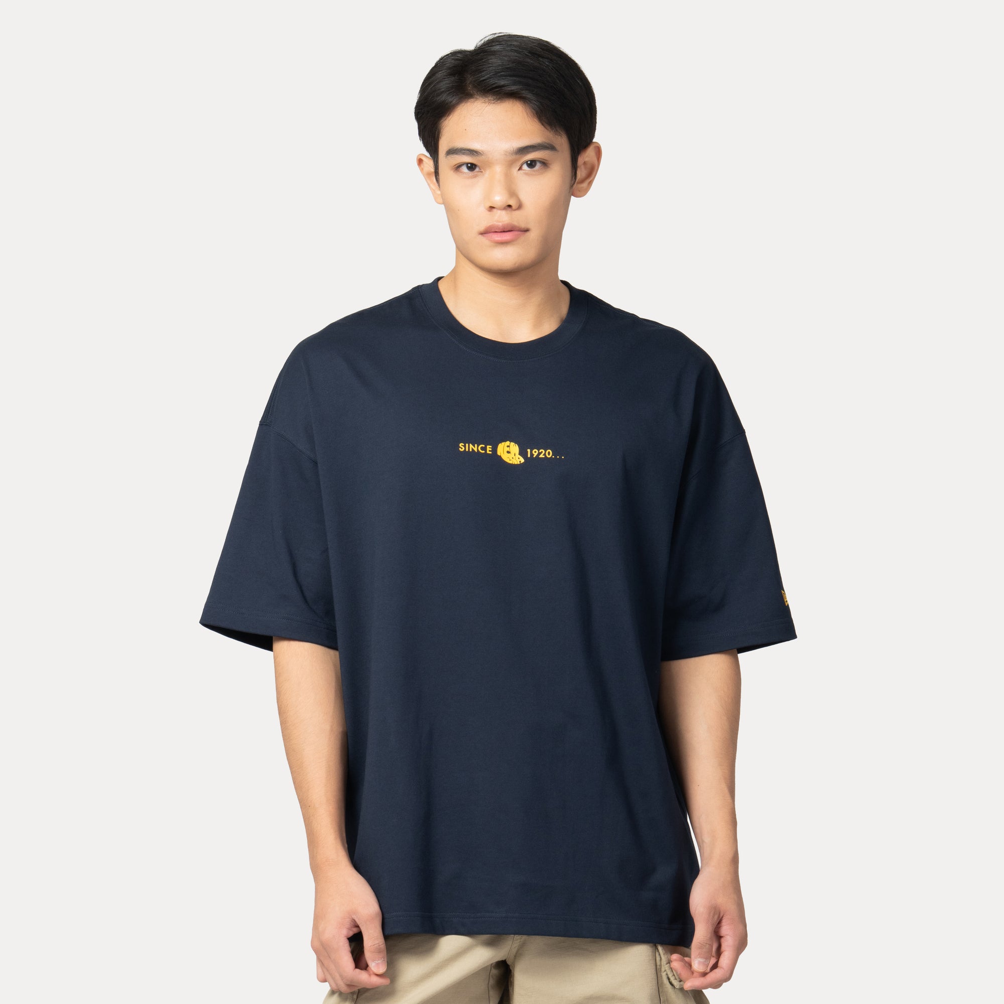 New Era Wordmark Graphic Pack Navy COOLERA Oversized Short Sleeve T-Shirt