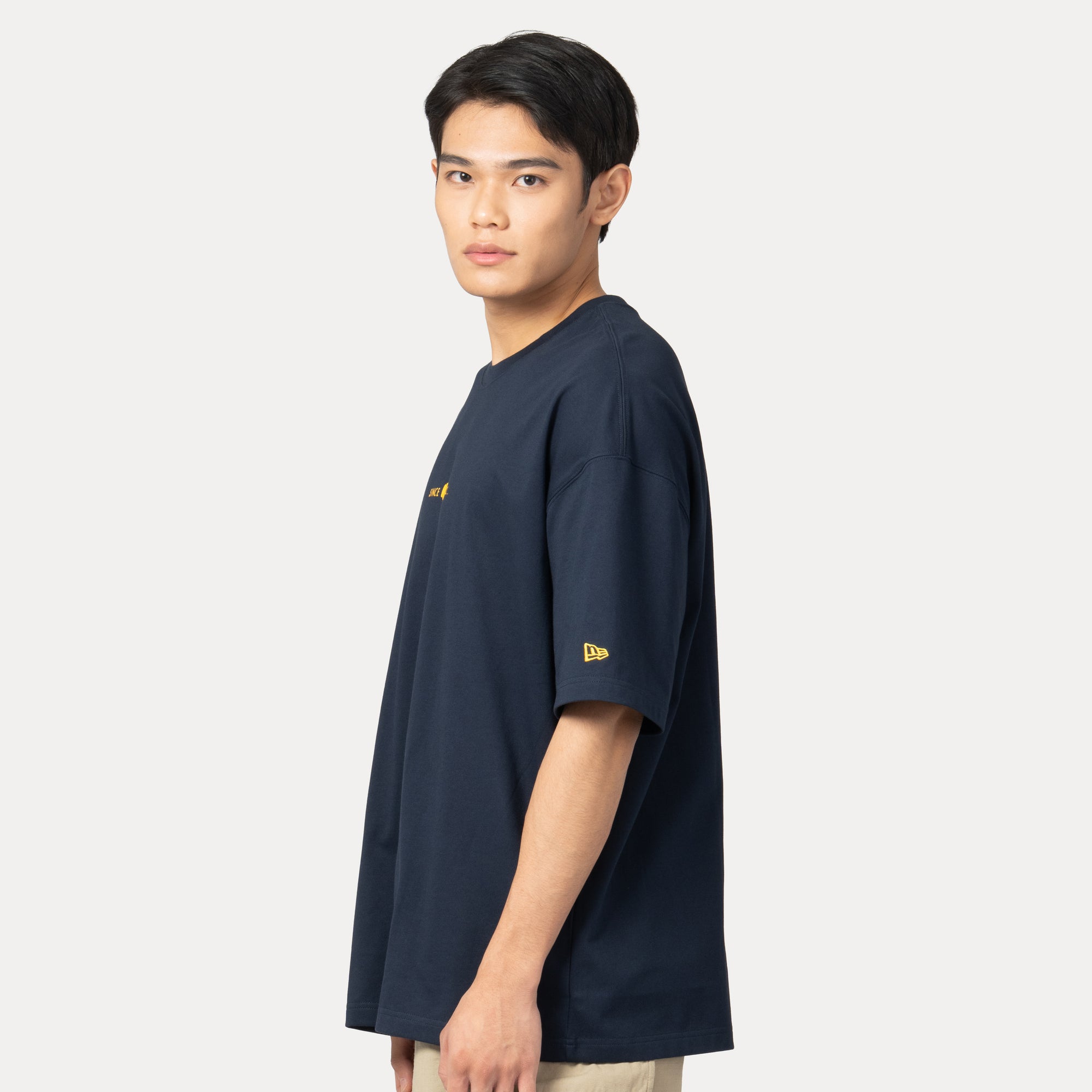 New Era Wordmark Graphic Pack Navy COOLERA Oversized Short Sleeve T-Shirt