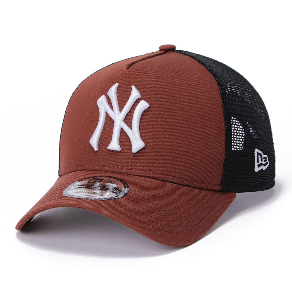 New Era New York Yankees Seasonal Core Choco 9FORTY A-Frame Trucker Snapback Cap (PH EXCLUSIVE)