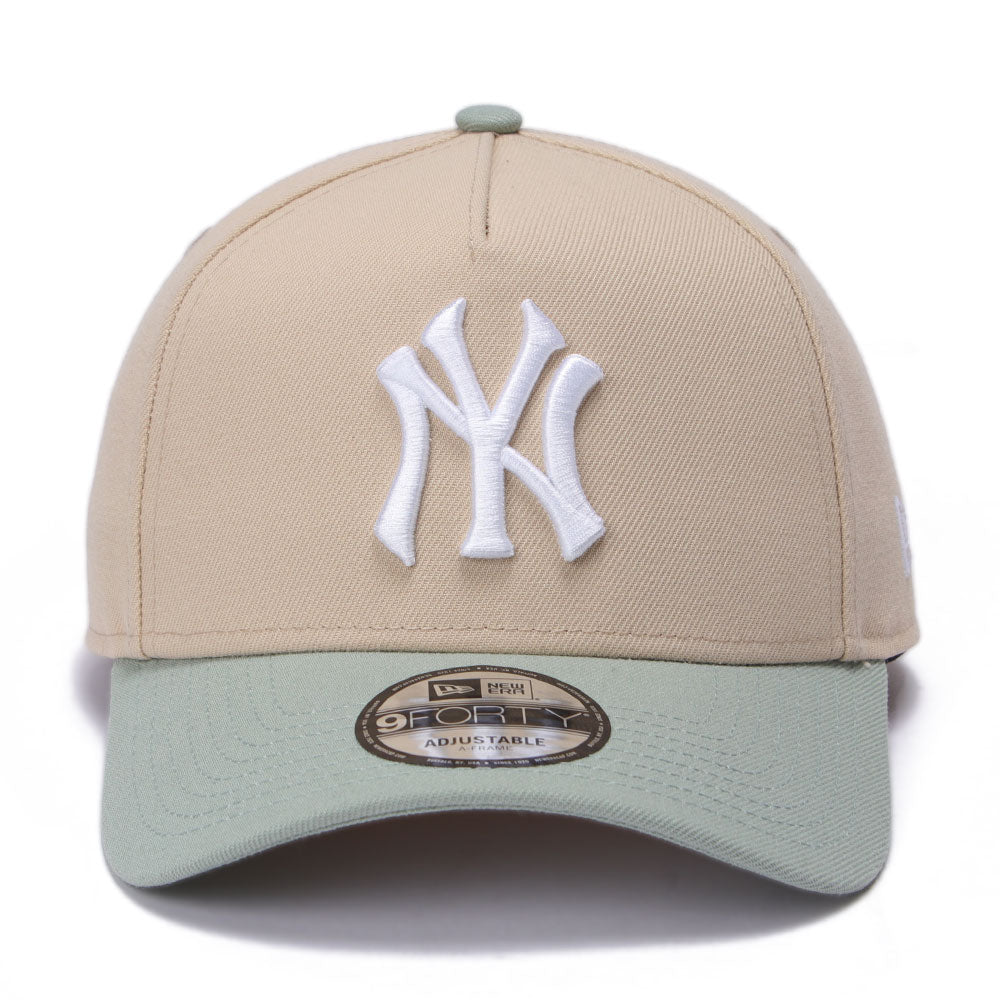 New Era New York Yankees Seasonal Core Oatmilk Everest Green 9FORTY A-Frame Snapback Cap (PH Exclusive)