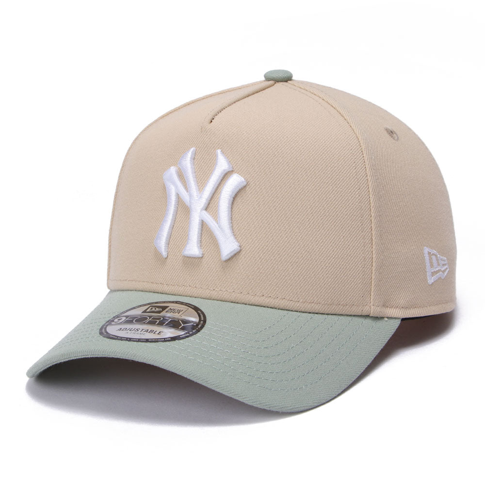 New Era New York Yankees Seasonal Core Oatmilk Everest Green 9FORTY A-Frame Snapback Cap (PH Exclusive)