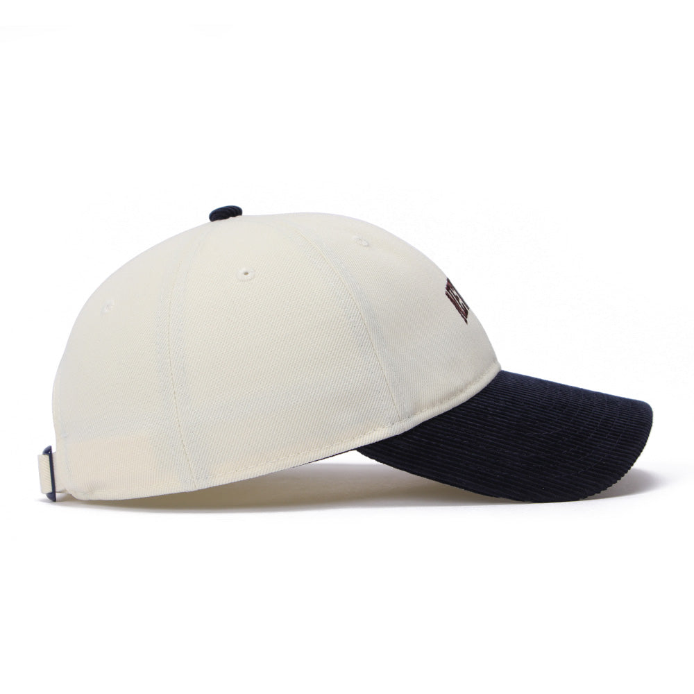 New Era Wordmark Chrome White Navy Corduroy 9TWENTY Adjustable Cap