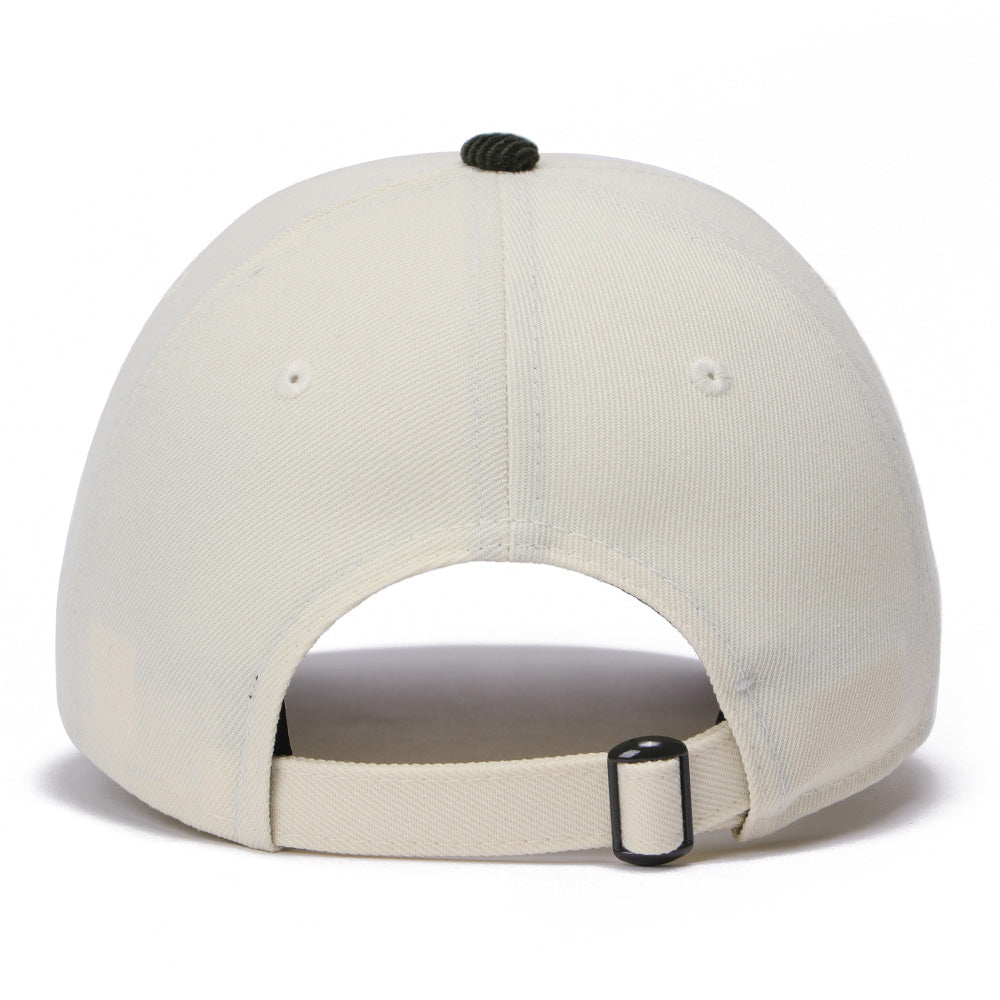 New Era Wordmark Chrome White Dark Green Corduroy 9TWENTY Adjustable Cap