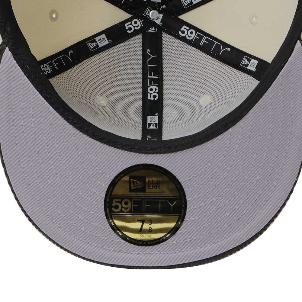New Era Flag Chrome White Dark Green Corduroy 59FIFTY Fitted Cap