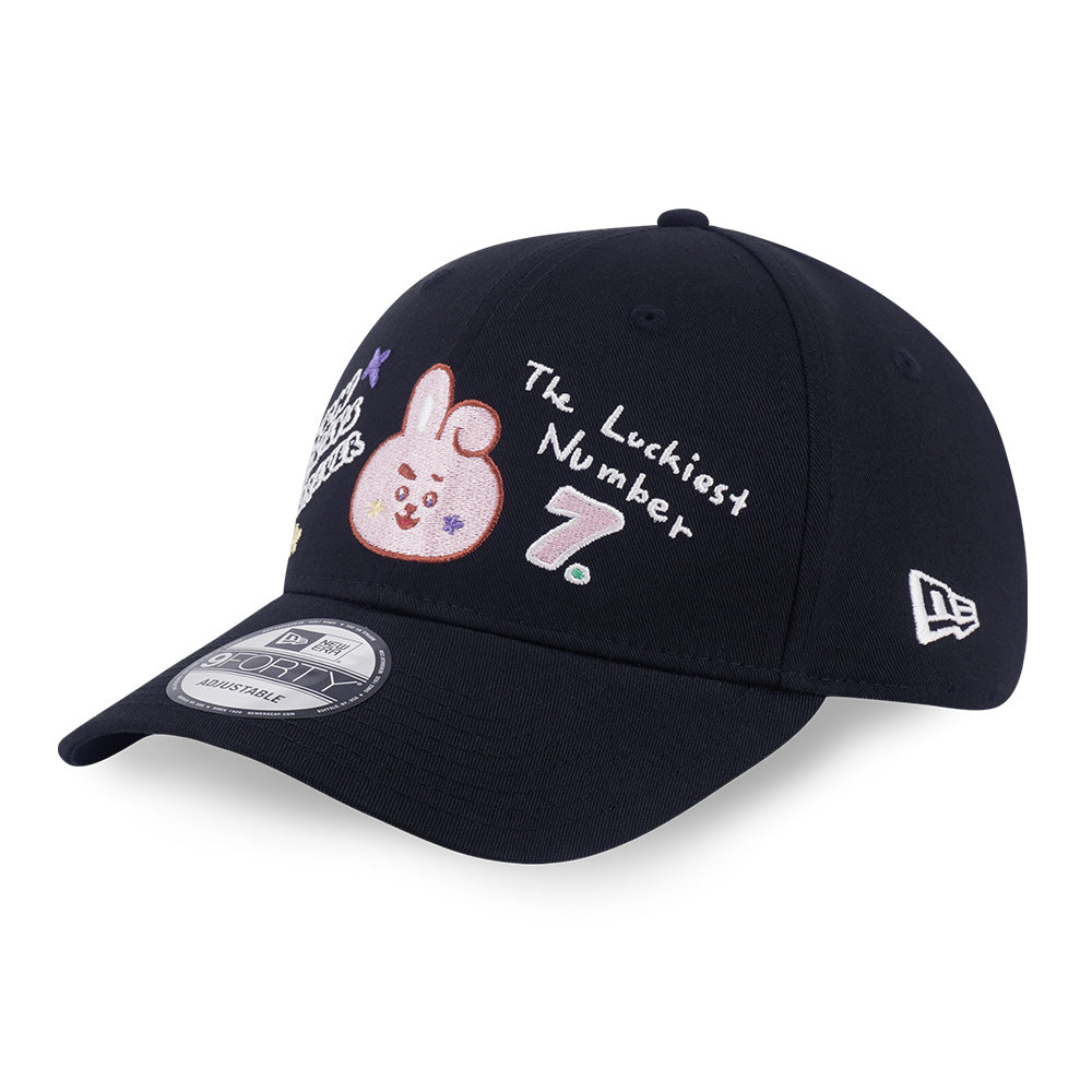 New Era x BT21 The Journey Cooky Black 9FORTY Adjustable Cap