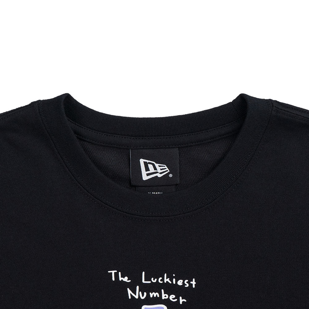 New Era x BT21 The Journey Black Women Crop Top COOLERA Short Sleeve T-Shirt