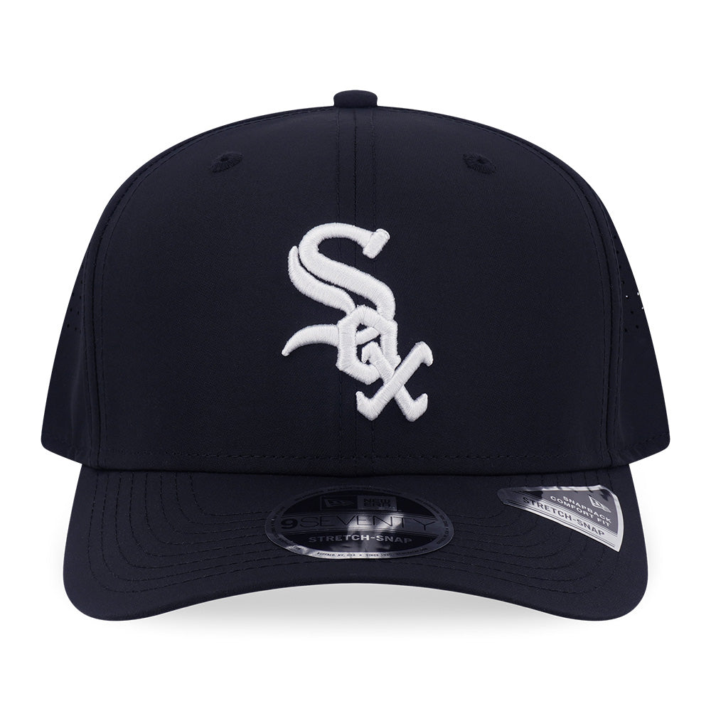 New Era Chicago White Sox OTC Black 9SEVENTY Stretch Snapback Cap