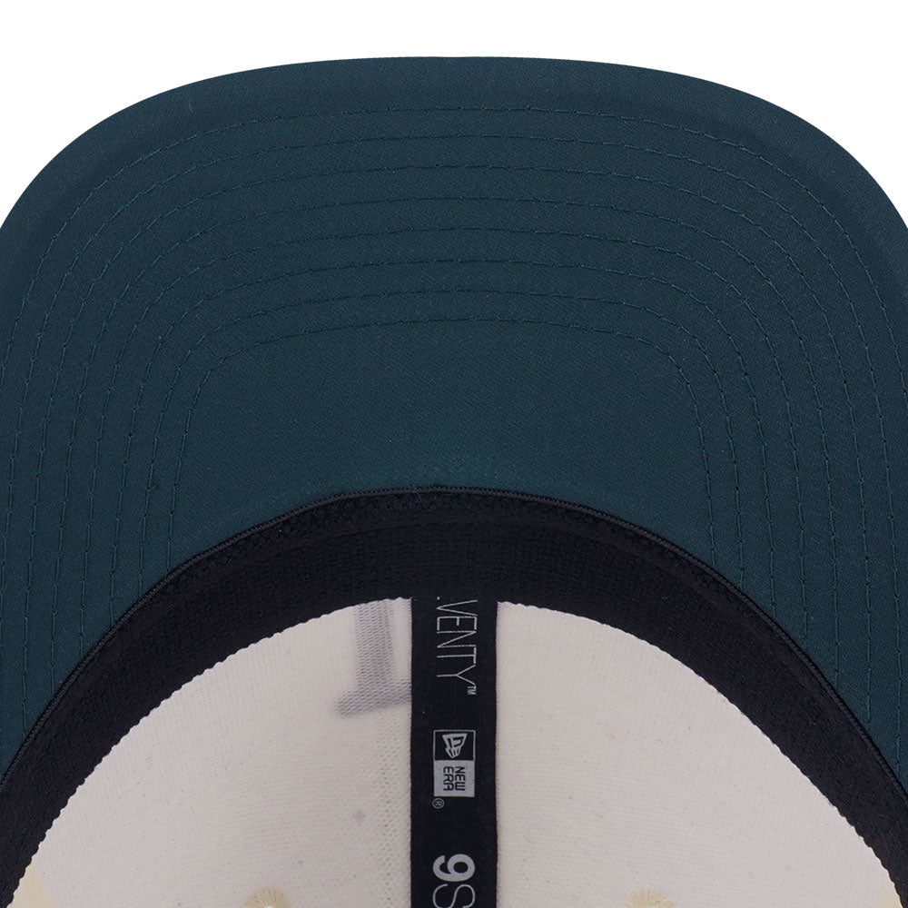 New Era Los Angeles Dodgers White Dark Green 9SEVENTY Stretch Snapback Cap (with Sunglass Holder)