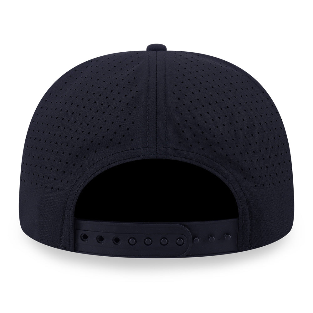 New Era Script Black 9SEVENTY Stretch Snapback Cap (with Sunglass Holder)