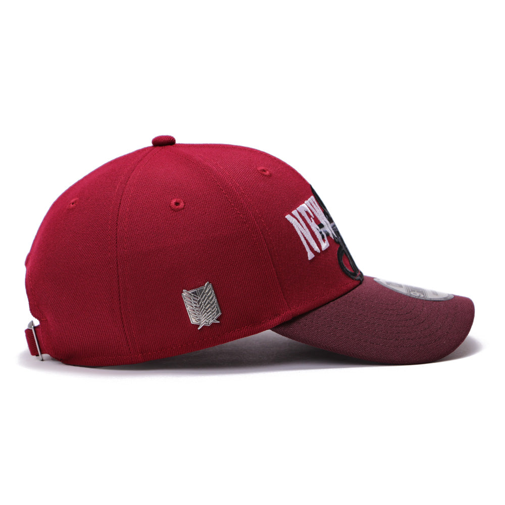 New Era x Attack on Titan Part 2 Mikasa Maroon 9FORTY Adjustable Cap (PH Exclusive)