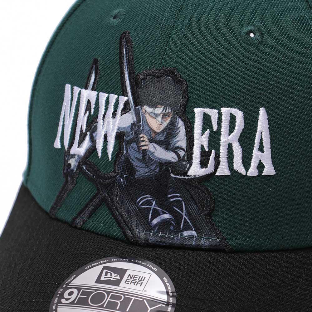 New Era x Attack on Titan Part 2 Levi Dark Green 9FORTY Adjustable Cap (PH Exclusive)