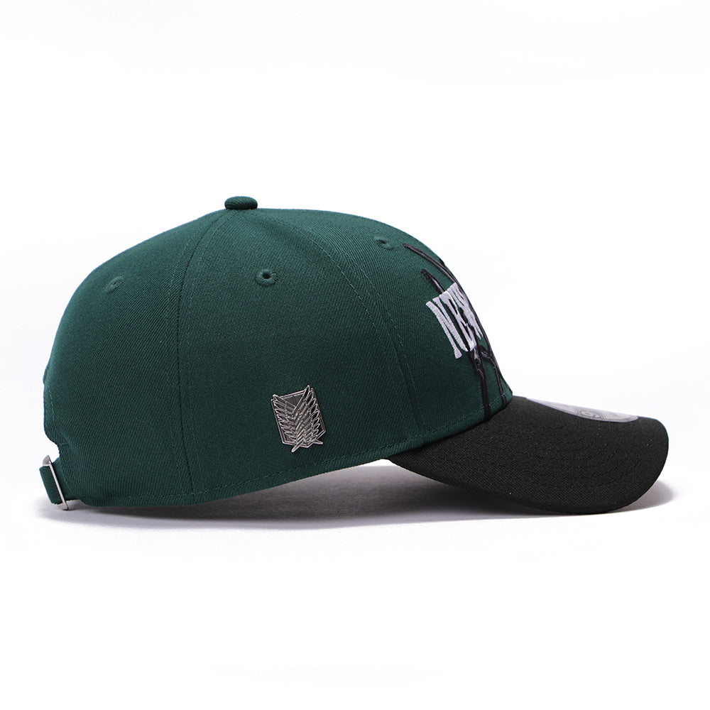 New Era x Attack on Titan Part 2 Levi Dark Green 9FORTY Adjustable Cap (PH Exclusive)