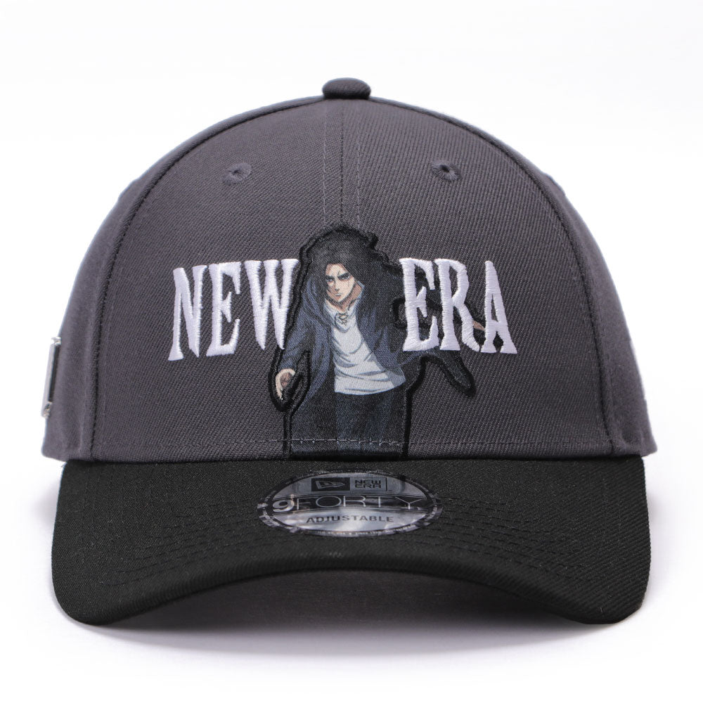 New Era x Attack on Titan Part 2 Eren Dark Graphite 9FORTY Adjustable Cap (PH Exclusive)