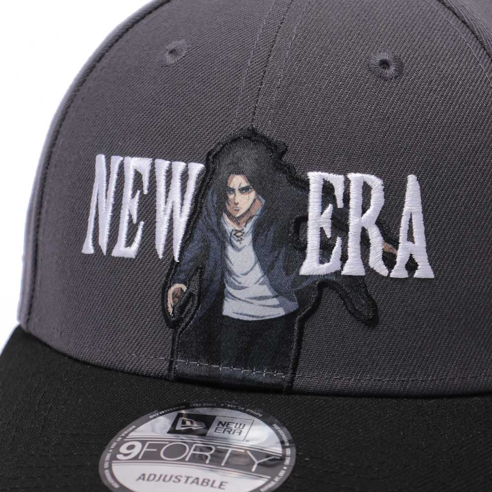 New Era x Attack on Titan Part 2 Eren Dark Graphite 9FORTY Adjustable Cap (PH Exclusive)