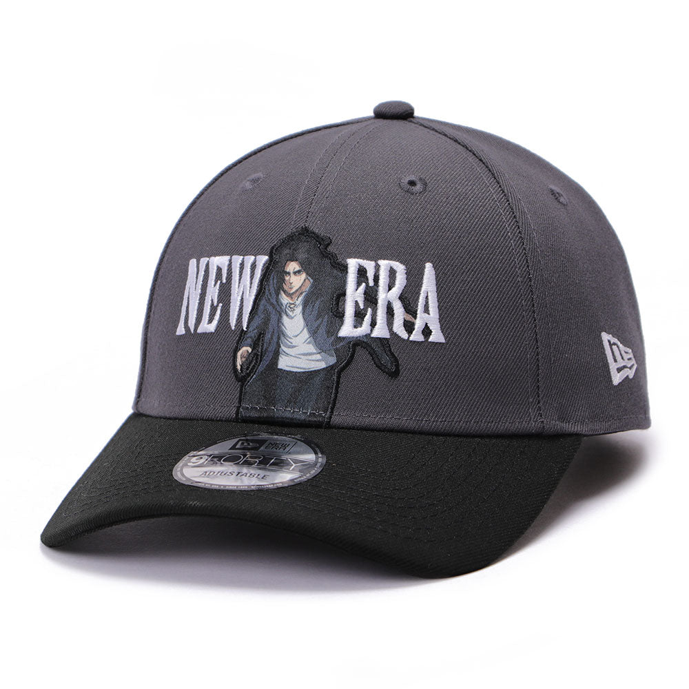 New Era x Attack on Titan Part 2 Eren Dark Graphite 9FORTY Adjustable Cap (PH Exclusive)