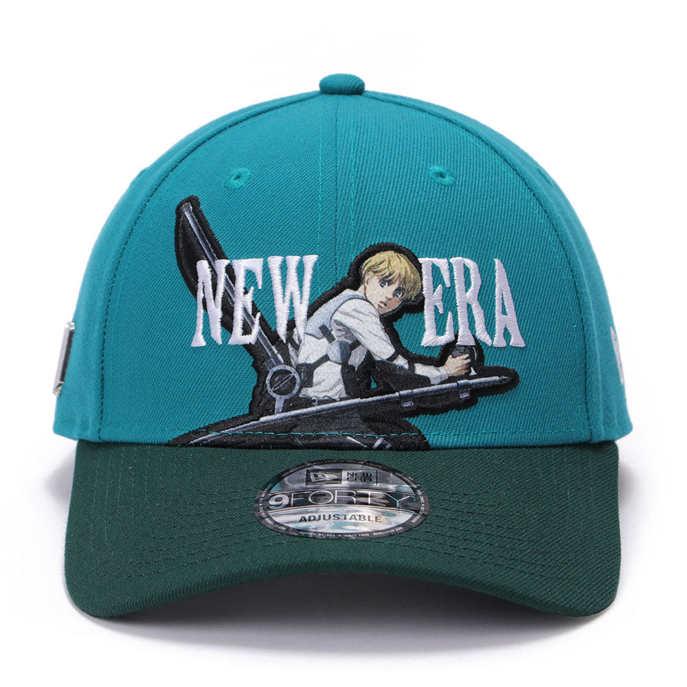 New Era x Attack on Titan Part 2 Armin Aqua Dark Green 9FORTY Adjustable Cap (PH Exclusive)