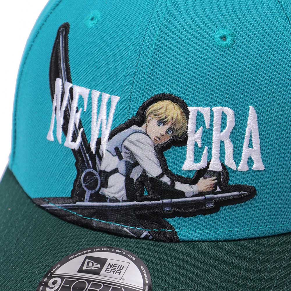 New Era x Attack on Titan Part 2 Armin Aqua Dark Green 9FORTY Adjustable Cap (PH Exclusive)