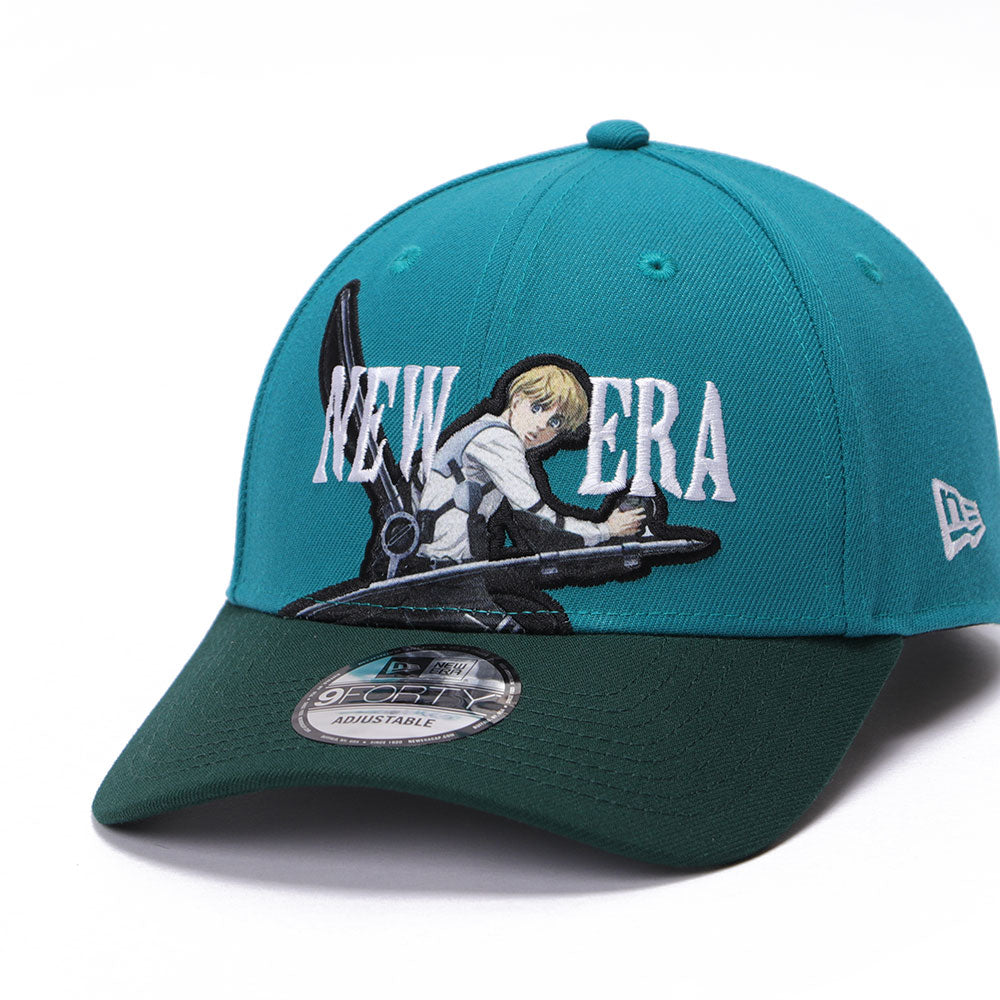 New Era x Attack on Titan Part 2 Armin Aqua Dark Green 9FORTY Adjustable Cap (PH Exclusive)