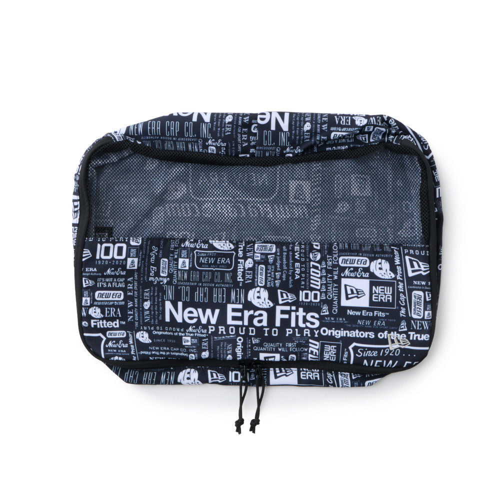 New Era Flag Logo Archive White Black Large Travel Organizer Accessory