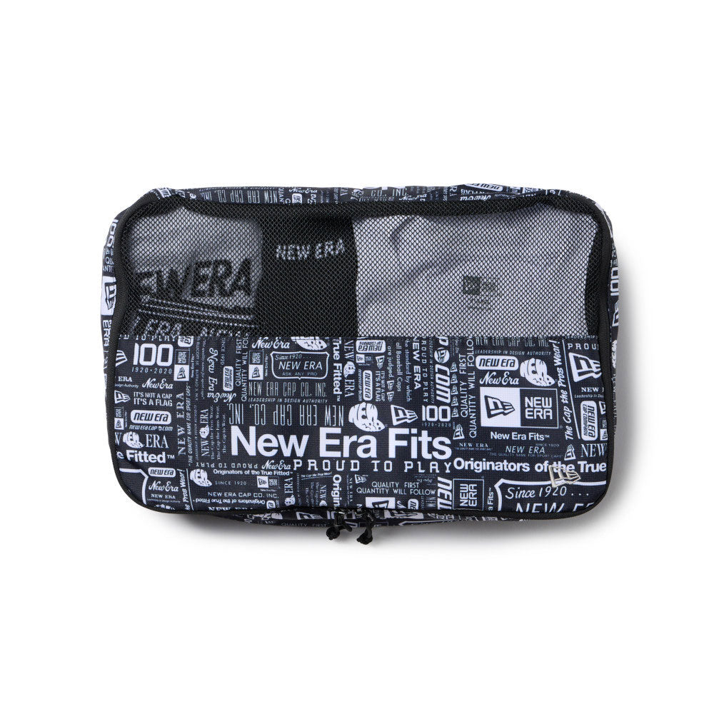 New Era Flag Logo Archive White Black Large Travel Organizer Accessory