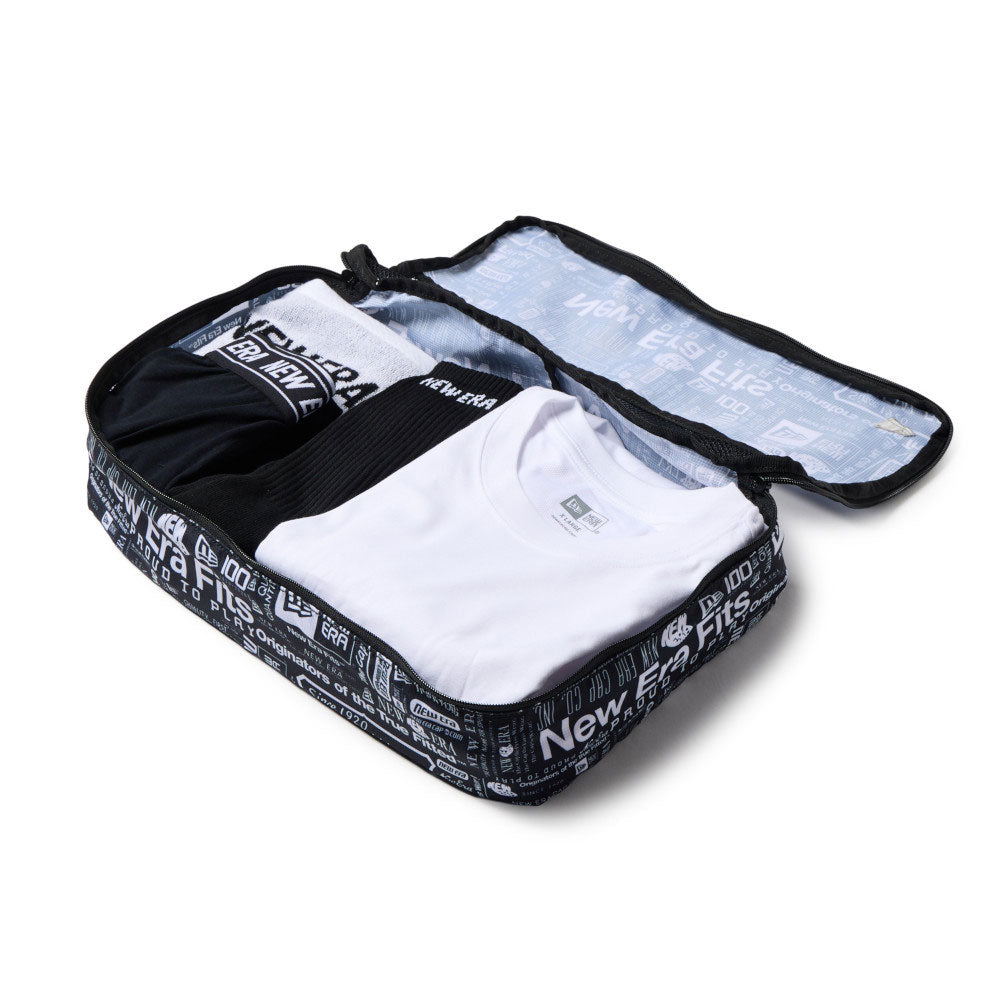 New Era Flag Logo Archive White Black Large Travel Organizer Accessory