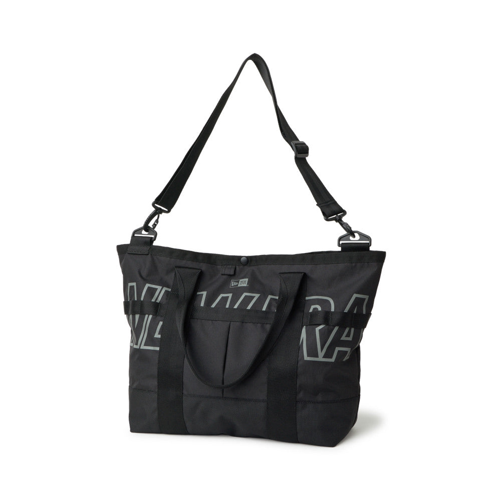 New Era Reflective Script Black 150D Tote Bag