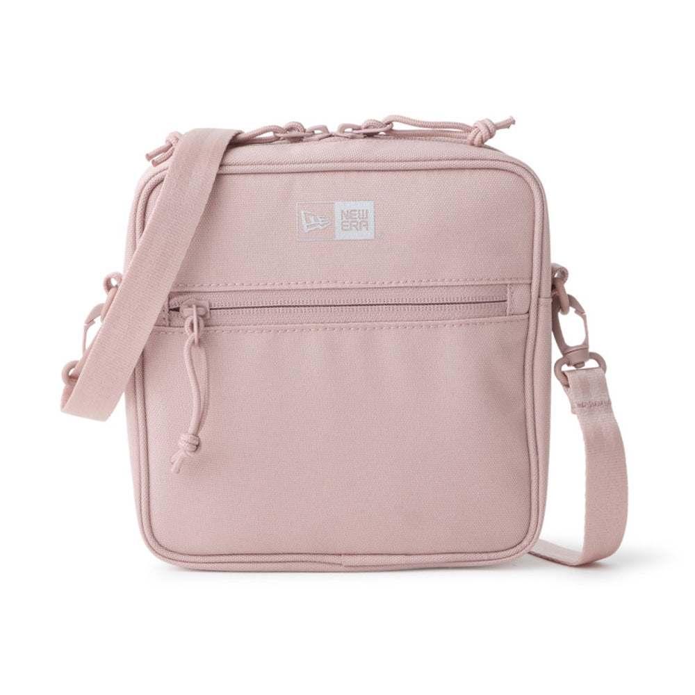 Logo Pink Square Shoulder Pouch Bag