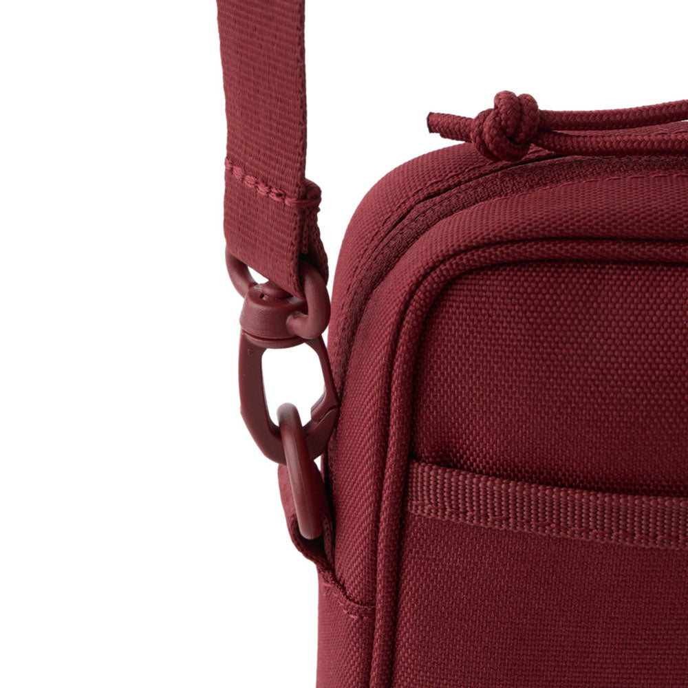 New Era Logo Burgundy Square Shoulder Pouch Bag