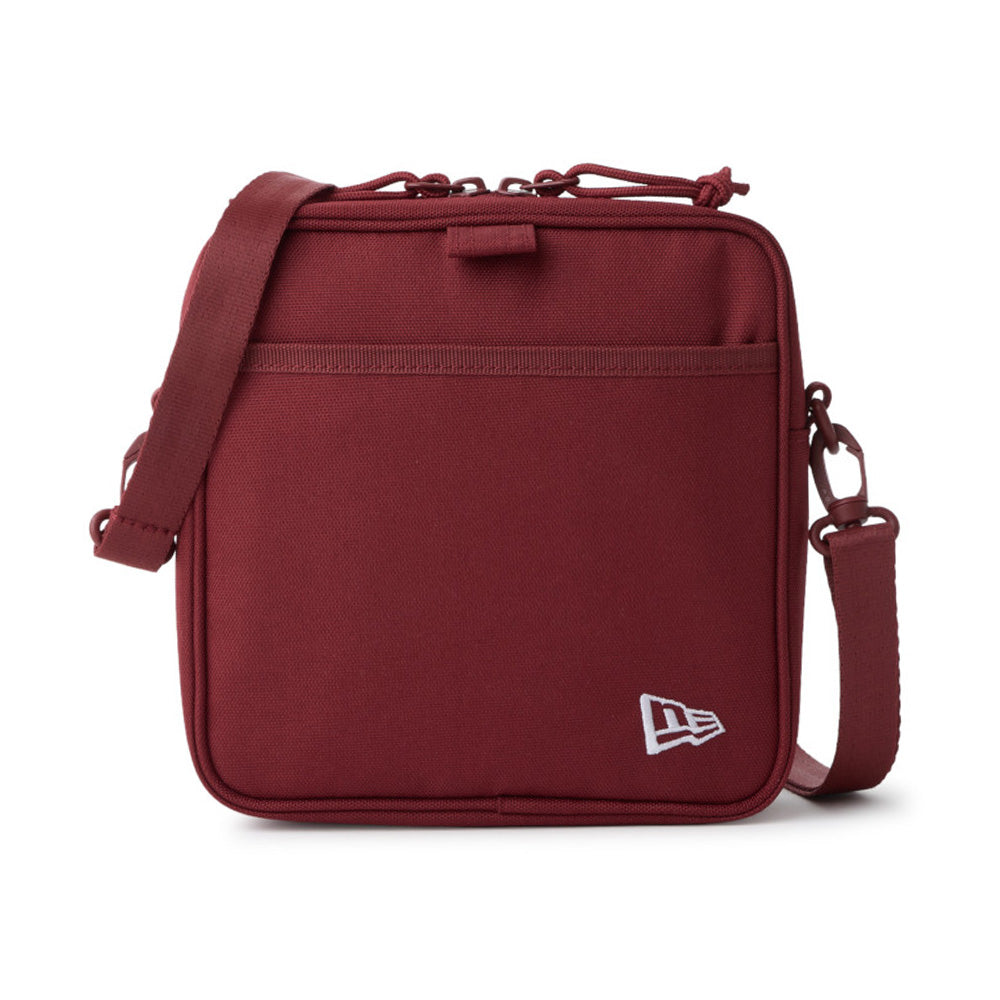 New Era Logo Burgundy Square Shoulder Pouch Bag