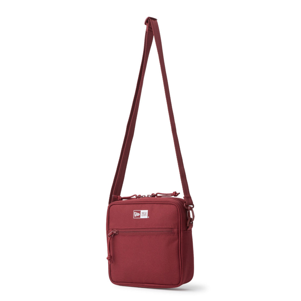 New Era Logo Burgundy Square Shoulder Pouch Bag