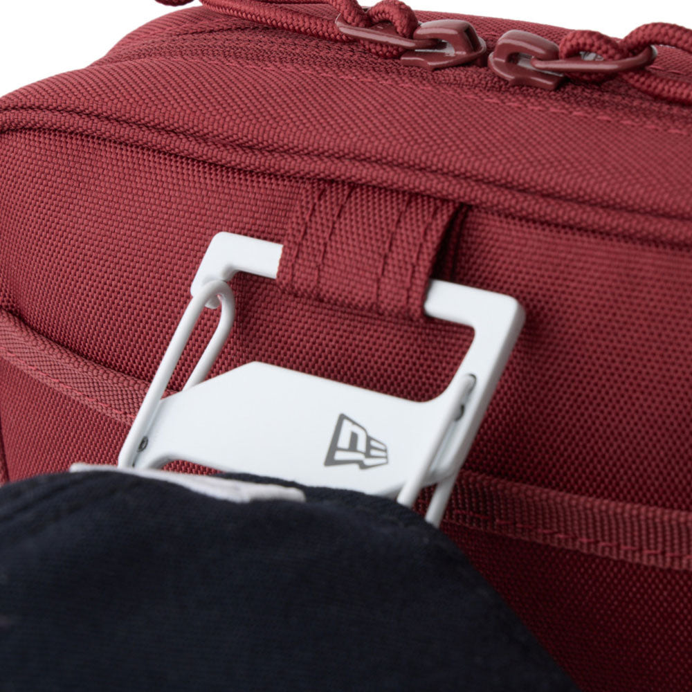 New Era Logo Burgundy Square Shoulder Pouch Bag