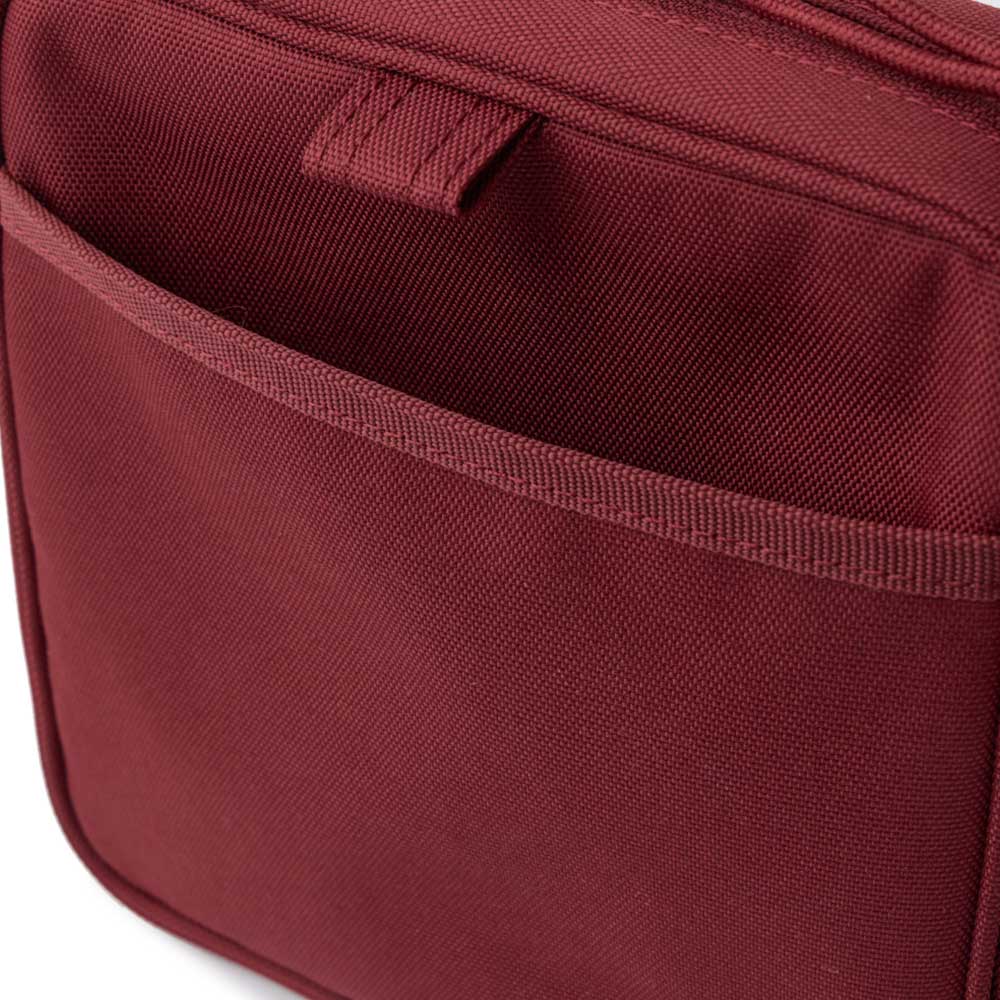 New Era Logo Burgundy Square Shoulder Pouch Bag
