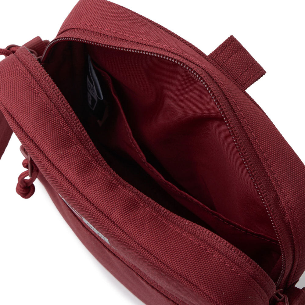 New Era Logo Burgundy Square Shoulder Pouch Bag