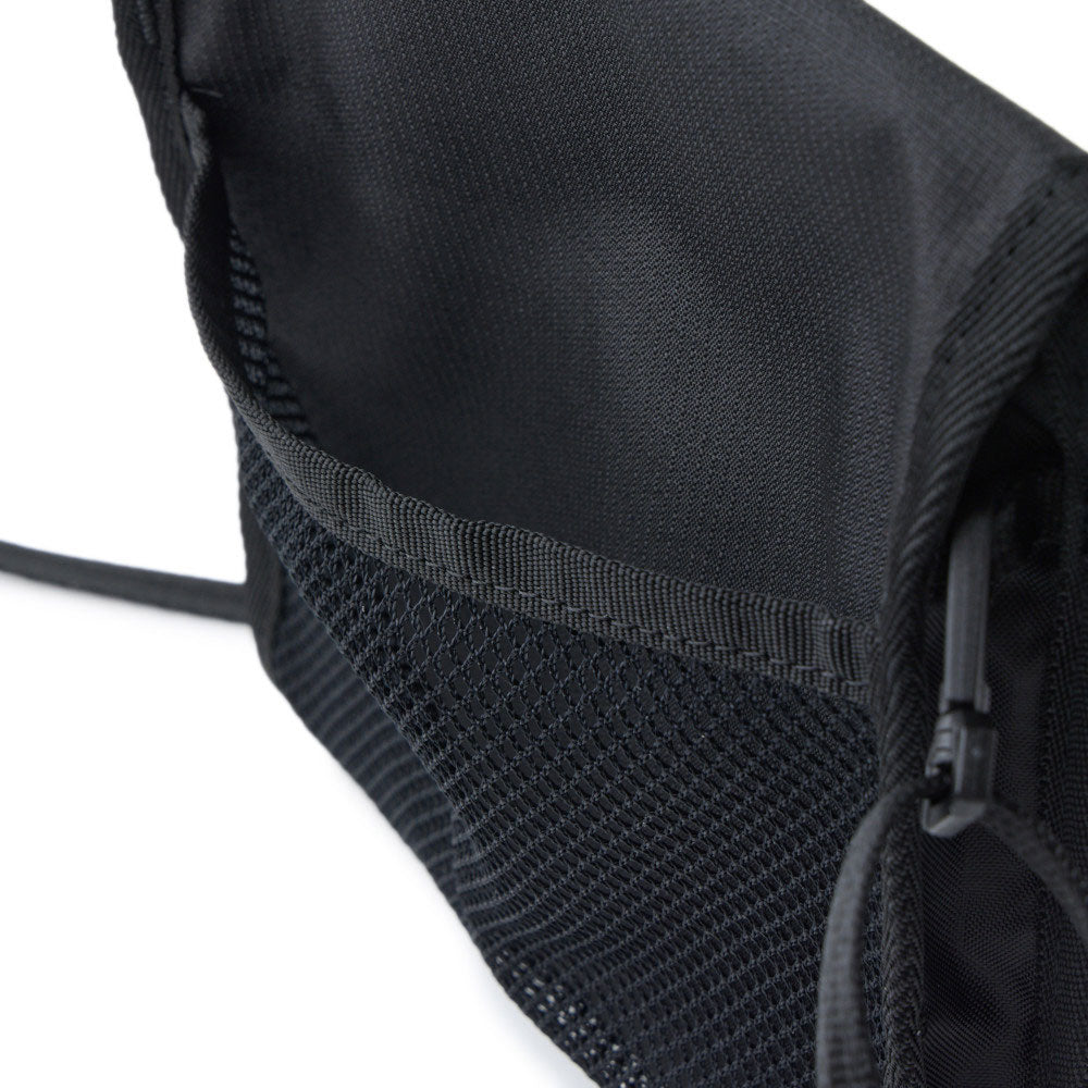 New Era Wordmark Logo Black Square Neck Pouch Bag