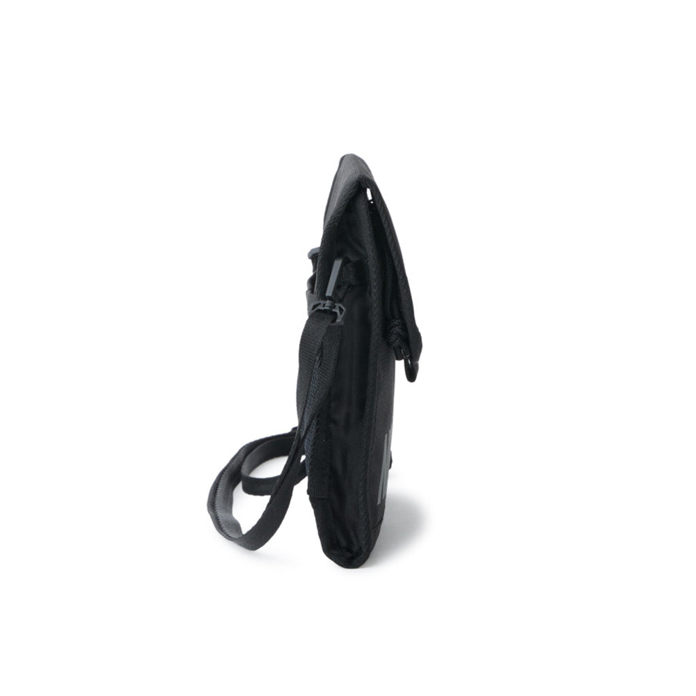 New Era Wordmark Logo Black Square Neck Pouch Bag