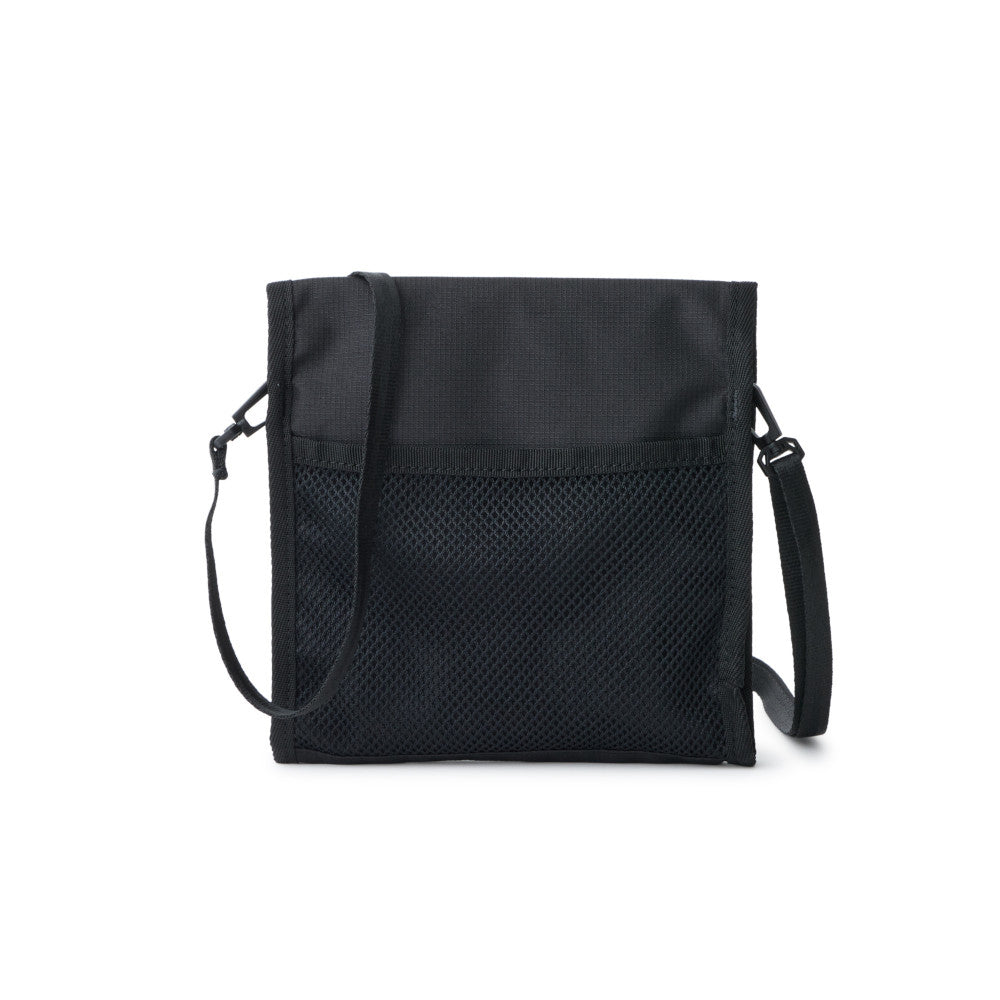 New Era Wordmark Logo Black Square Neck Pouch Bag