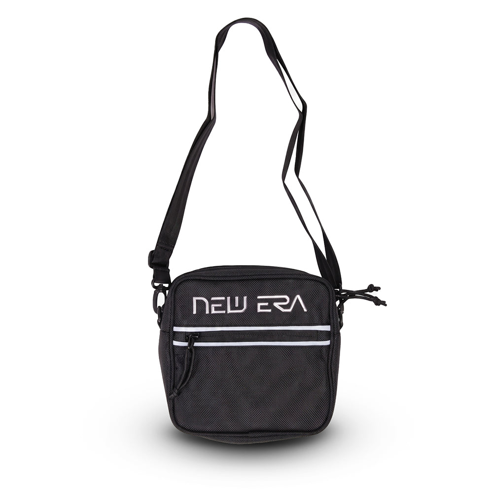 Hajime Sorayama x New Era Black Silver Shoulder Pouch Bag
