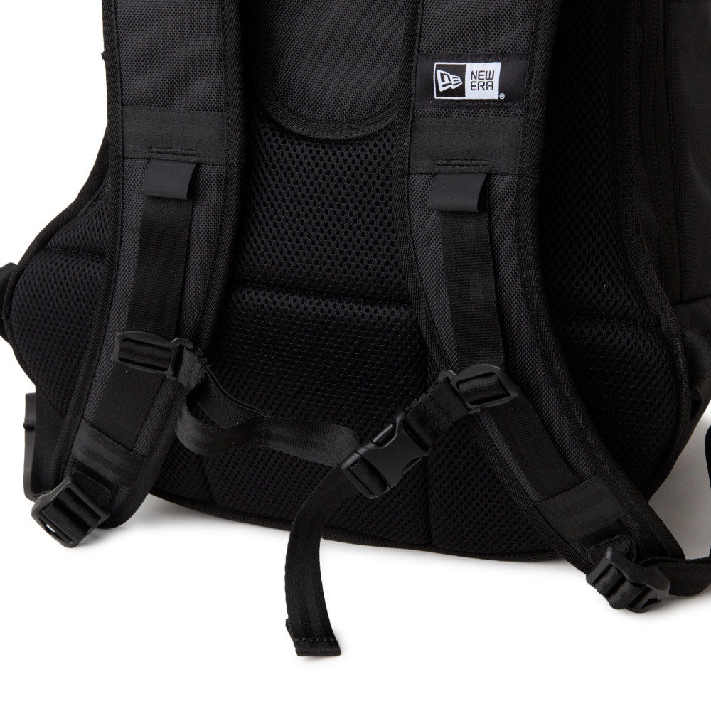 New Era Wordmark Mesh Logo Black 1680D Sports Backpack Bag