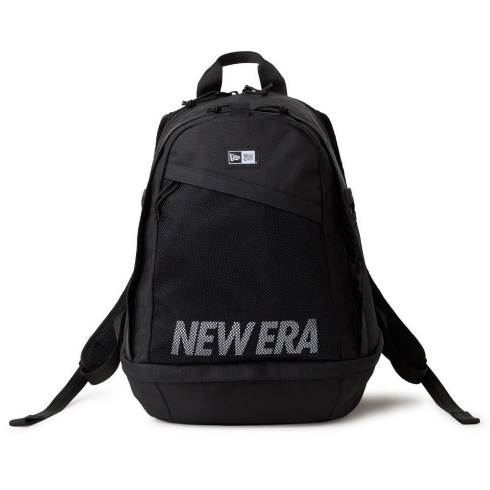 New Era Wordmark Mesh Logo Black 1680D Sports Backpack Bag