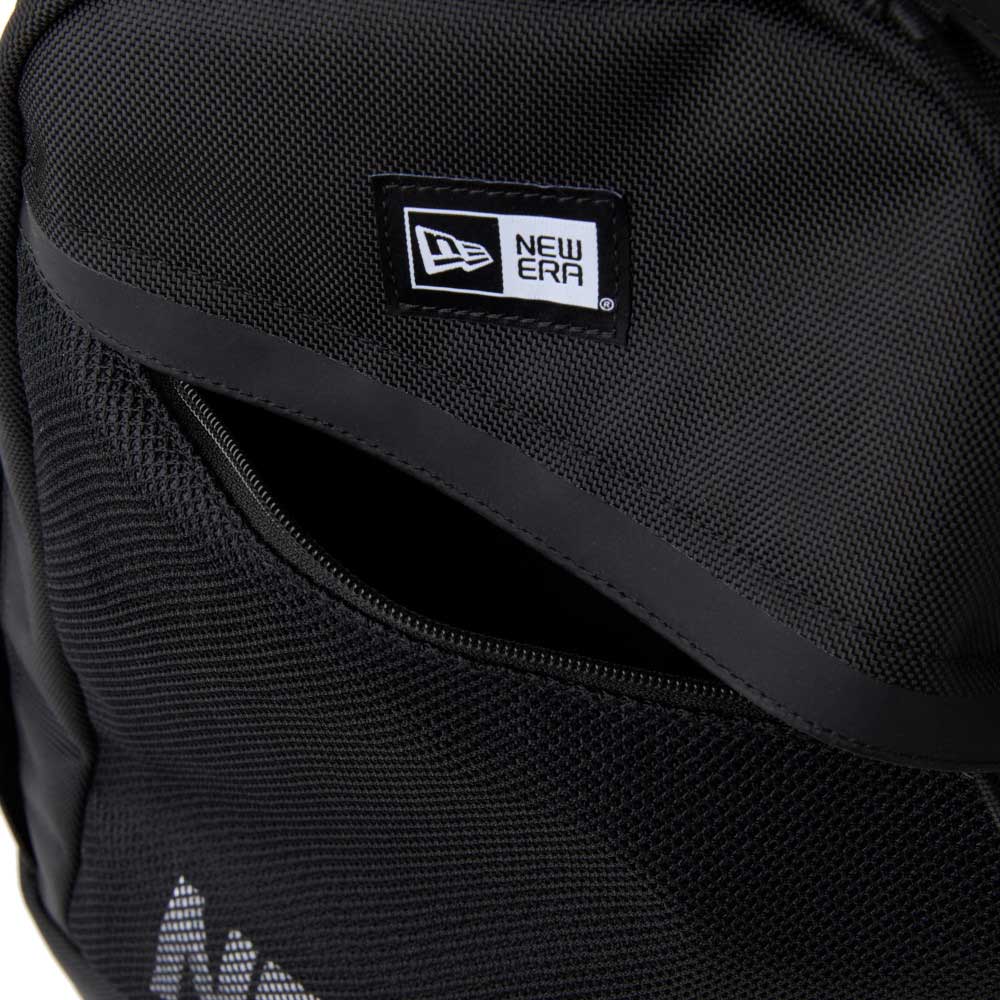 New Era Wordmark Mesh Logo Black 1680D Sports Backpack Bag