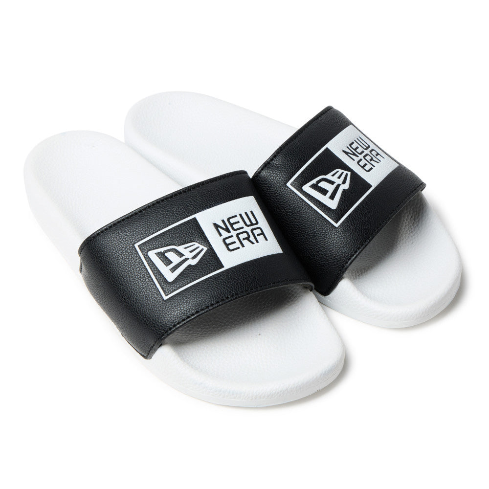 New Era Flag Black White Slides Accessory