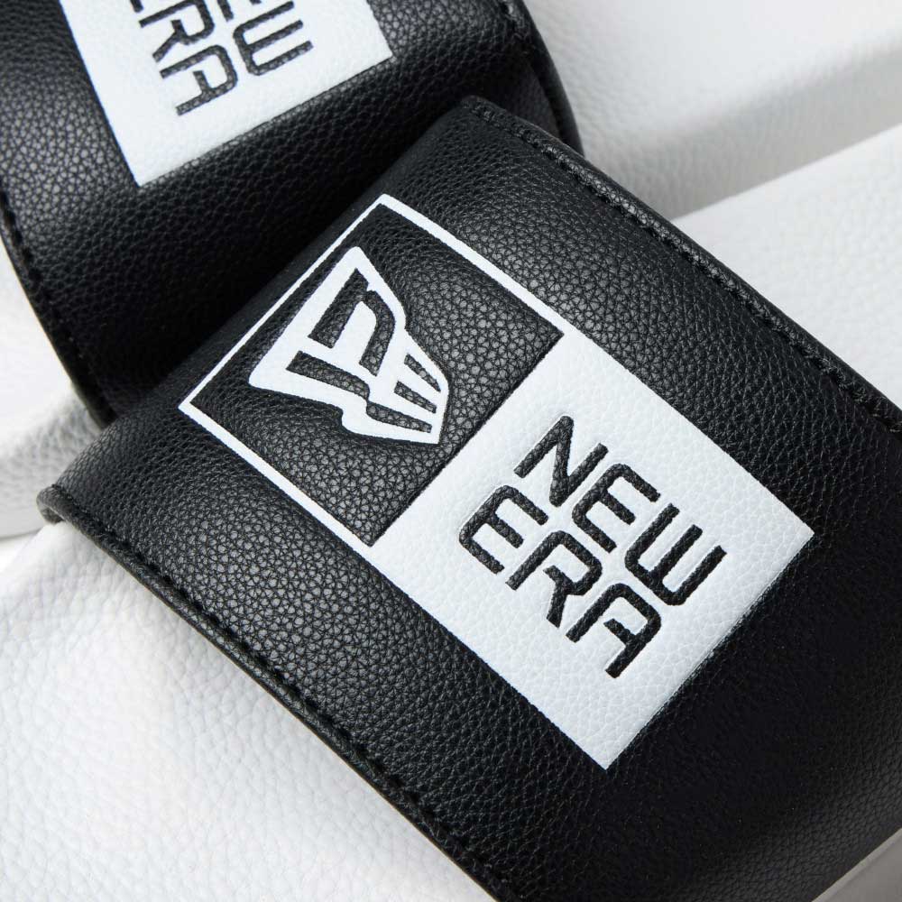 New Era Flag Black White Slides Accessory