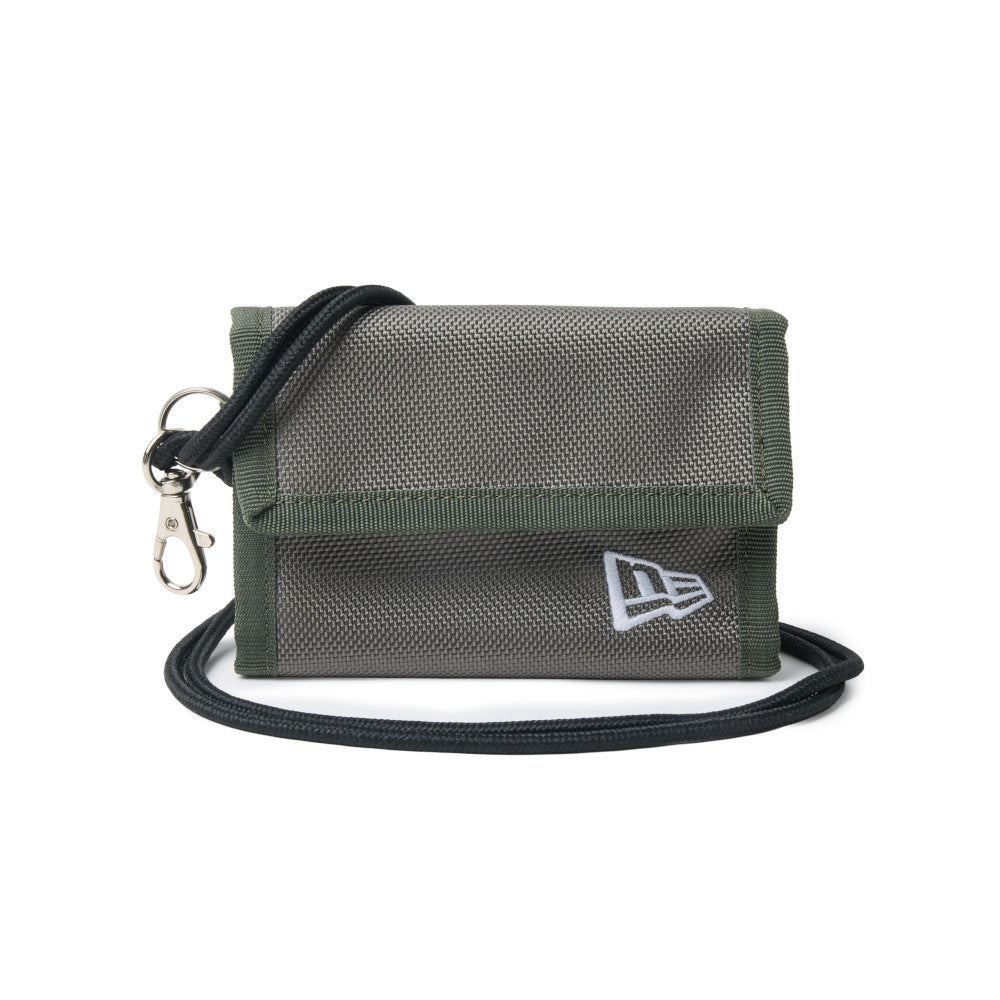 New Era Flag Logo Olive Neck Wallet Bag