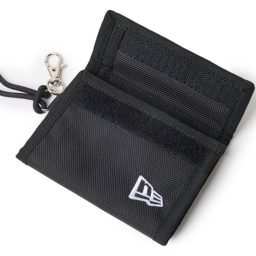New Era Flag Logo Black Neck Wallet Bag