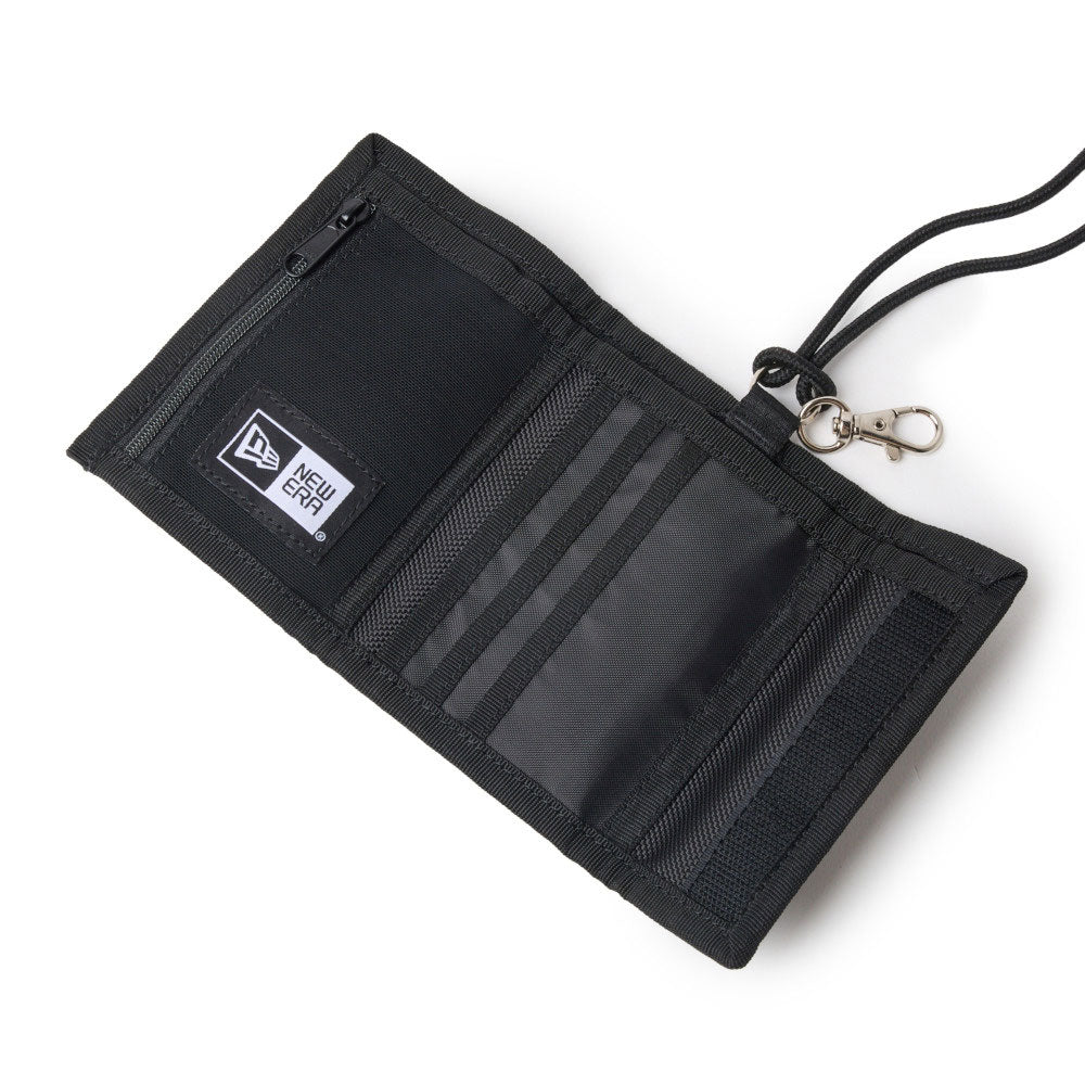 New Era Flag Logo Black Neck Wallet Bag