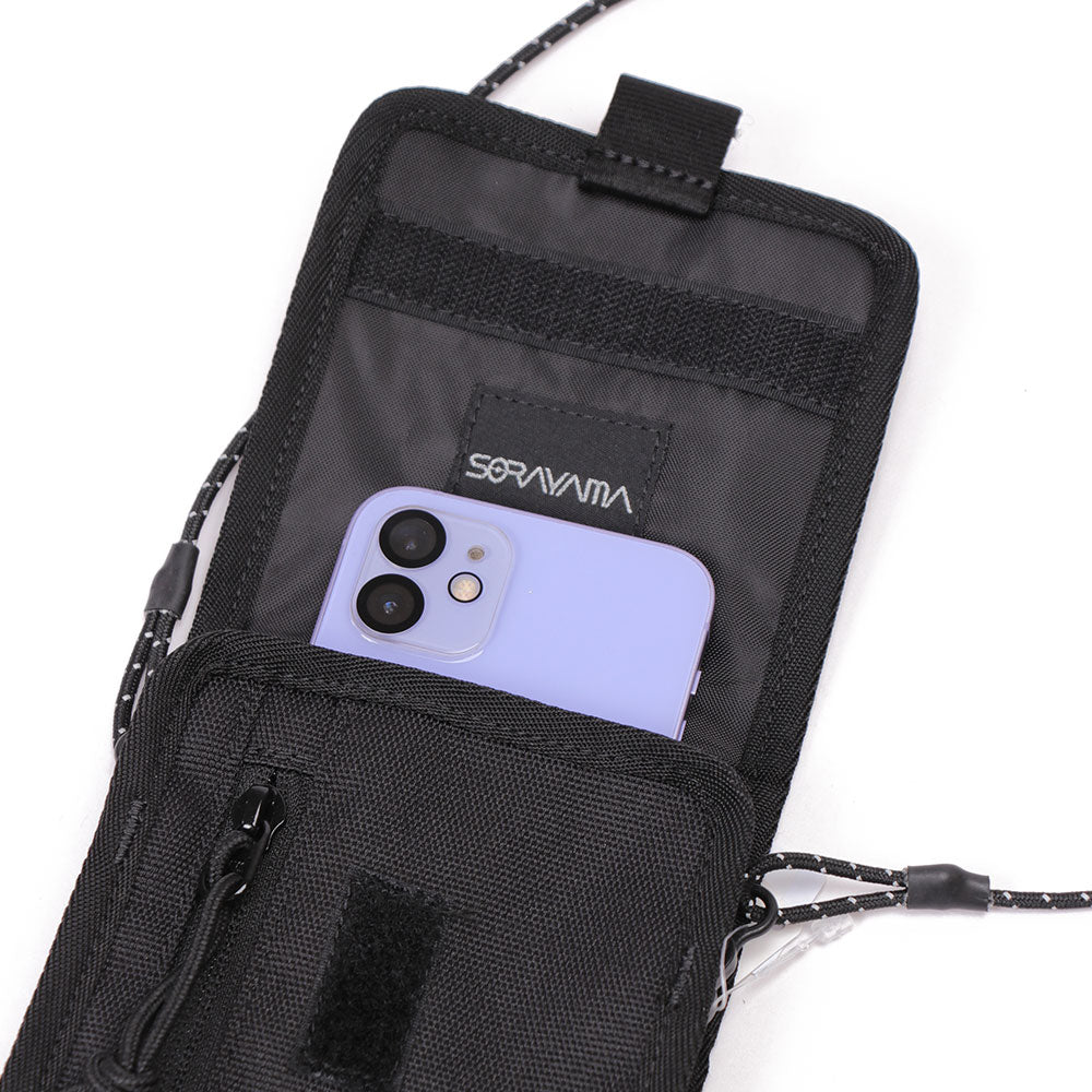 Hajime Sorayama x New Era Black Silver Neck Pouch Bag