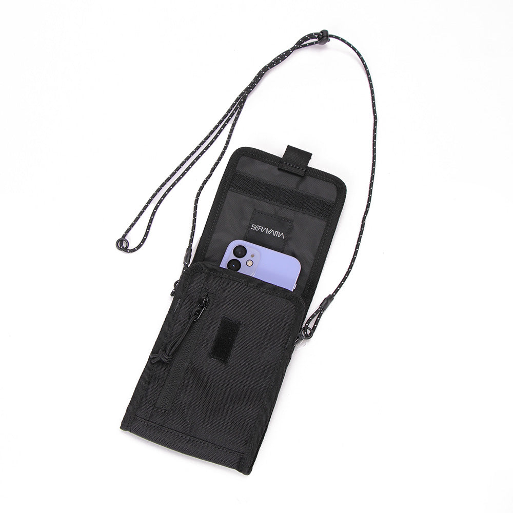Hajime Sorayama x New Era Black Silver Neck Pouch Bag