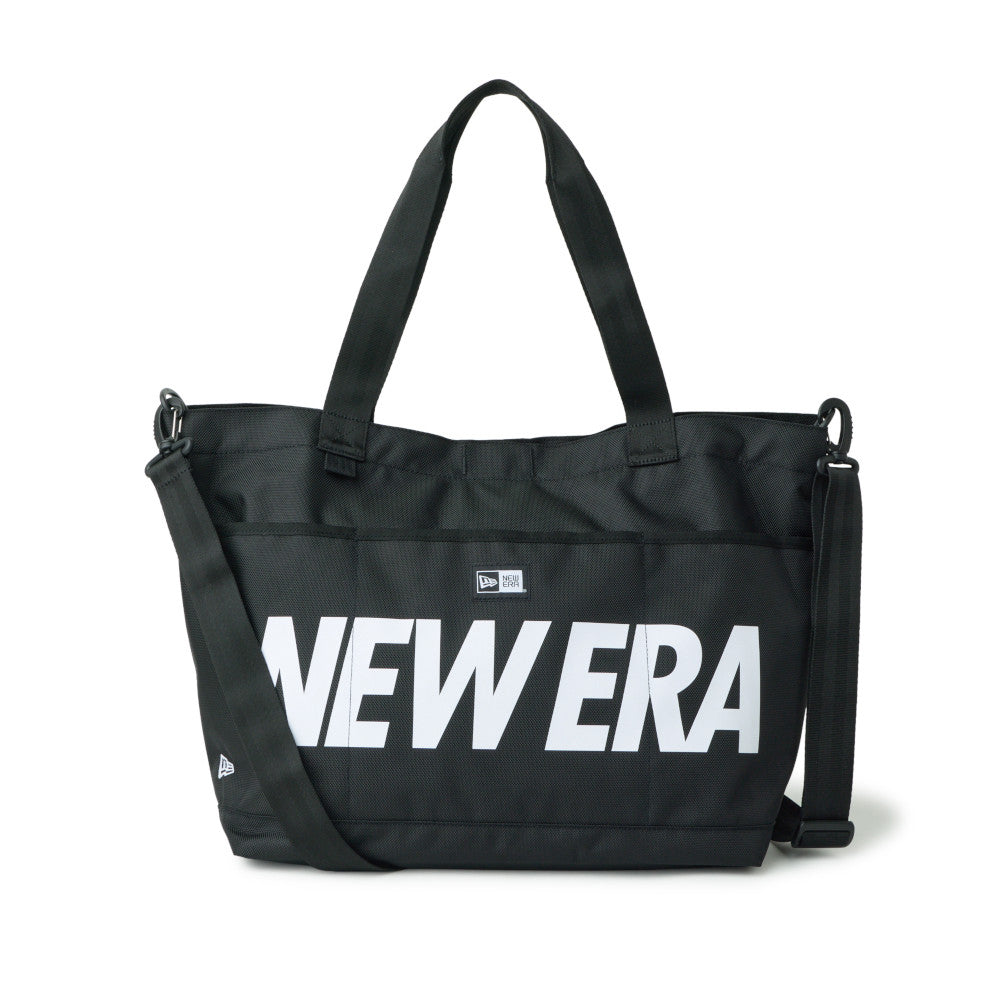 New Era Logo Wordmark Black Gym Tote Bag