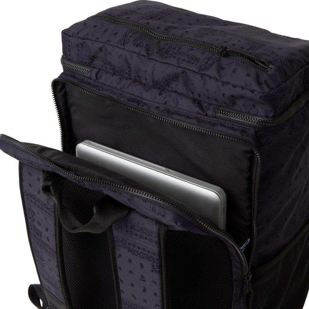 New Era Flag Logo 200D JAQ Paisley Navy Large Box Bag