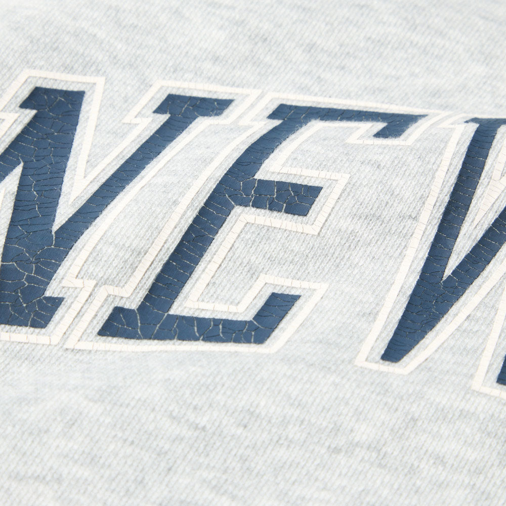 New Era Wordmark Grey Women Short Sleeve Sweat T-Shirt